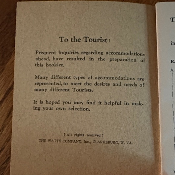 Vintage Tourist Information Directory - Picture 2 of 8